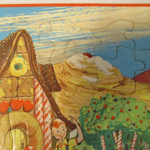 Vintage 1955 Milton Bradley MB Child's Candy Land Tray Jigsaw Puzzle - Picture 7 of 7